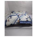 Vintage Floral Star Quilt Set