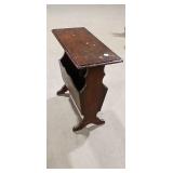 Vintage Magazine Rack Side Table