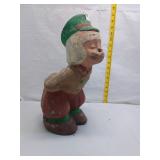 Vintage Concrete Boy Garden Statue