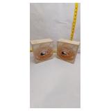 Vintage Crystal Ice Cream Bowl Sets - Pair