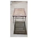 Woven Top Accent Table