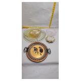 Vintage Glass and Metal Serving Dishes Lot