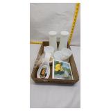 Vintage Milk Glass & Coors Light Lot