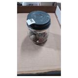 Vintage Jar of clay marbles