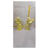 Vintage Ceramic Angel Figurines - Pair