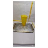 John Deere Pitcher and Floral Tray Lot