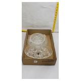 Vintage Pressed Glass Serving Pieces Lot