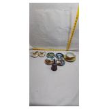 Vintage Teacup & Saucer, Plates, Creamer, and Bell