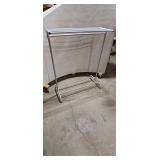Silver Metal Clothes Drying Rack