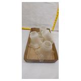 Vintage Frosted Glass Lamp Shades - Set of 4