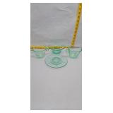 Vintage Depression Glass Serving Set