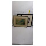 Two Framed Art Prints by Richard Calvo