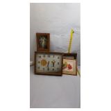Vintage Wall Art and Clock Lot