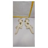 Pair of Vintage Parrot Wall Sculptures
