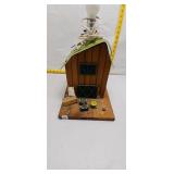 Vintage John Deere Barn Lamp with Farm Accessories