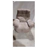 Brown Upholstered Recliner Chair