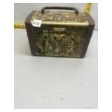 Vintage Box Handbag with Scene Design