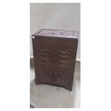 Vintage Asian Carved Wooden Chest