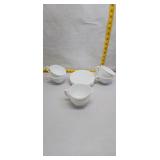 Vintage White Milk Glass Tea Set