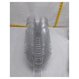 Stack of 22 Clear Plastic Drain Baskets
