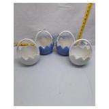 Easter Cracked Egg Baskets Set
