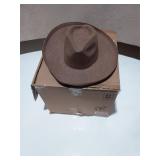 8 Stylish Wide-Brimmed Hat with Original Box