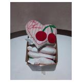9 Decorative Cherry Pillow Lot