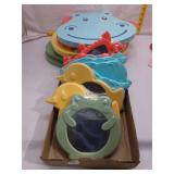 9Colorful Animal Mirrors & 6 Bath Kneeler