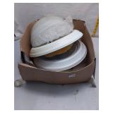 3  Flush Mount Ceiling Light Fixture Components