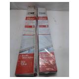 Pair of Project Source Vinyl Mini Blinds