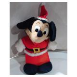Vintage Christmas Mickey Mouse Plush