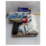 Vintage Assortment of Travel Items and Mickey Mous