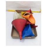 Assorted Plastic Funnels Lot
