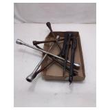 Assorted Lug Wrenches and Tools