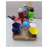 Assorted Water Bottles & Cups