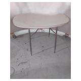 Mid-Century Oval Folding Table