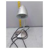 Brushed Steel Gooseneck Desk Lamp