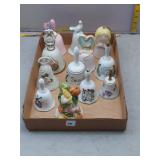 Vintage Porcelain Bell Collection - Religious, Flo