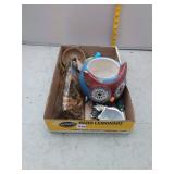 Assorted Decorative Items & Owl Planter