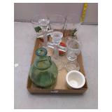 Assorted Glassware and Pottery Lot