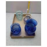 Assorted Glass Vases & Bowls Lot