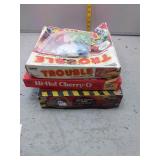 Vintage Board Game Lot - Trouble, Cherry-O, Jurass