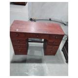 Vintage Wooden Desk with Drawers