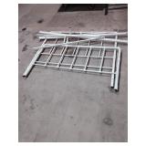 White Metal Bed Frame - Disassembled