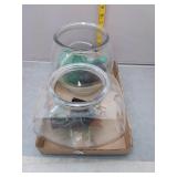 Glass Terrariums with Decorations