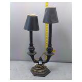 Vintage Double Arm Table Lamp