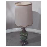 Ornate Green and Gold Table Lamp