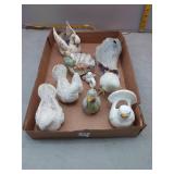 Charming Ceramic Bird & Shell Figurine Collection