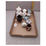 Assorted Vintage Ceramic Pitchers, Creamers, and D