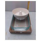 Vintage Pyrex & Microwave Bundt Pan Baking Set